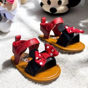Infant Baby Girl Disney Minnie Mouse Sandals 9/12 Months